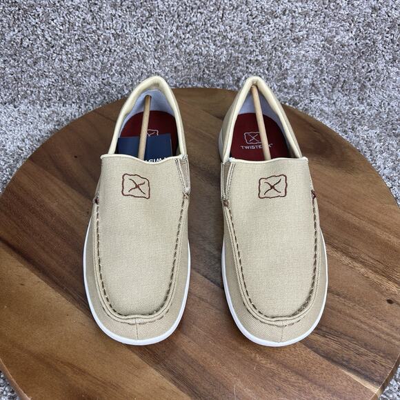 Twisted X Men\'s Slip-On Khaki Size 8 M Casual Leather Textile Shoes NEW main image 7